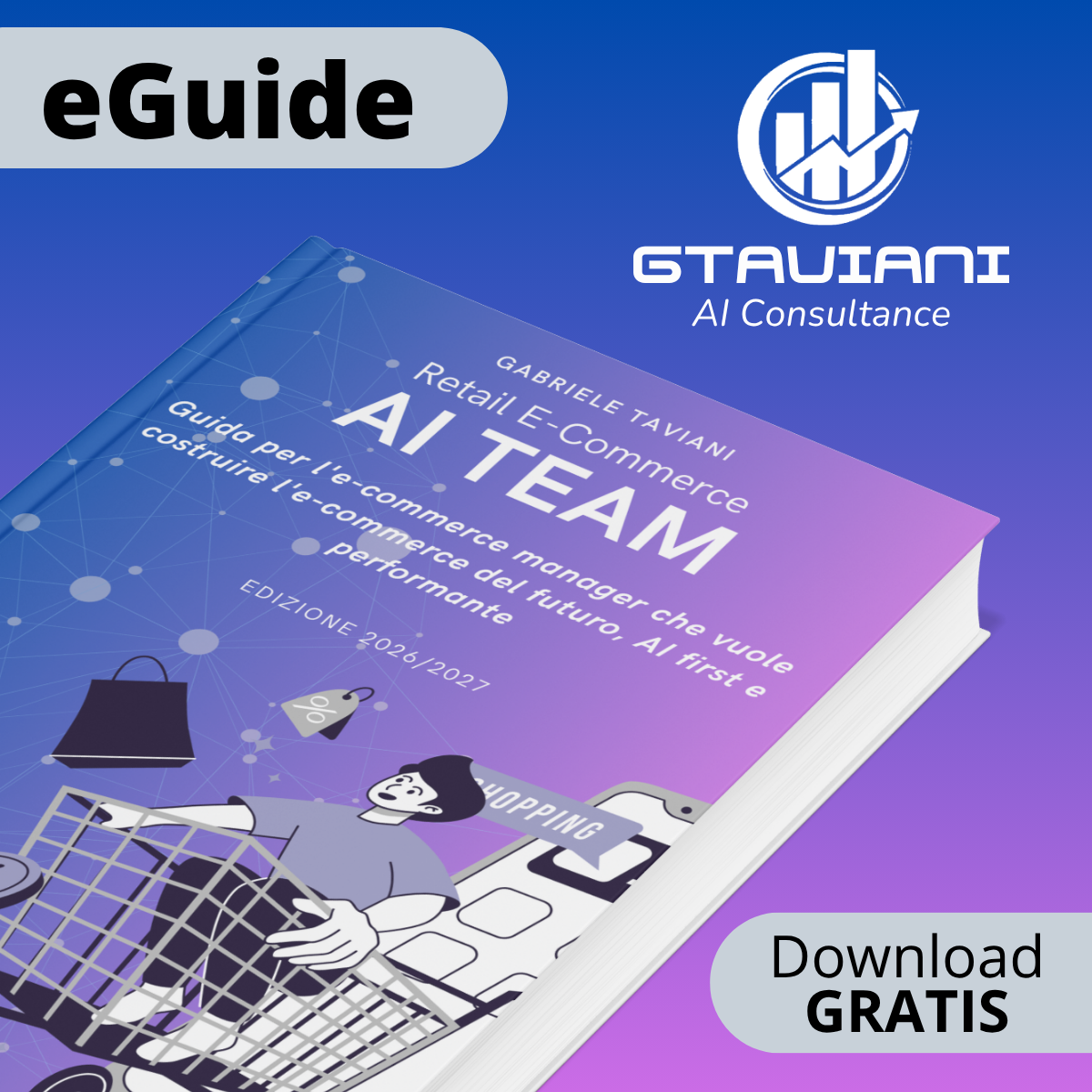 Cover of the Retail E-Commerce AI TEAM guide by GTaviani Consulting